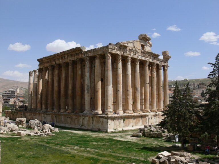 Roman Ruins in the Bekaa of Lebanon, Middle East