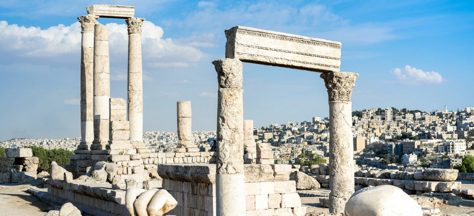 Ancient roman ruins of the citadel on top of Amman city – Jordan Jordan Travel Guide